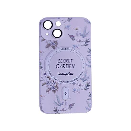 Funda Magnética Diseño Floral para Apple iPhone 14 Blanco Funda Magnética Diseño Floral para Apple iPhone 14 Blanco